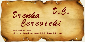 Drenka Čerevicki vizit kartica